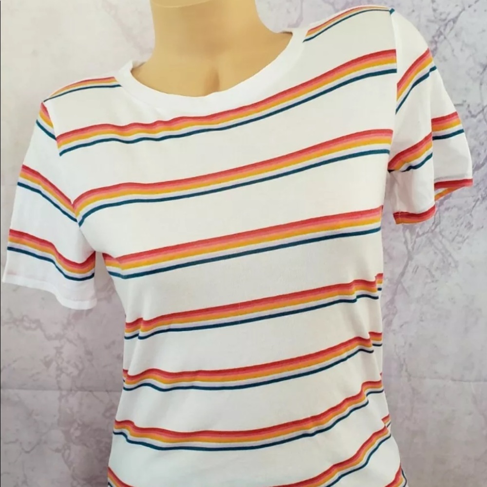 NWT VICTORIA’S SECRET PINK TRIUMPH WHITE TEE SZ L
